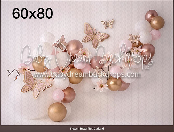 B17- Flower Butterfly Garland