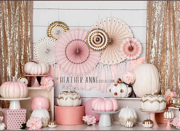 B62- Delicate Pink Pumpkin Party