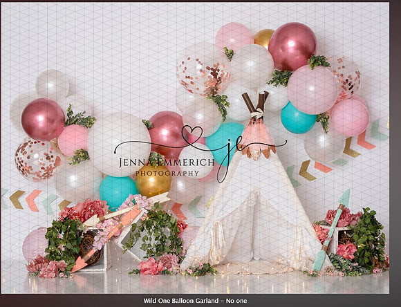 B69- Wild One Balloon Garland (no One)