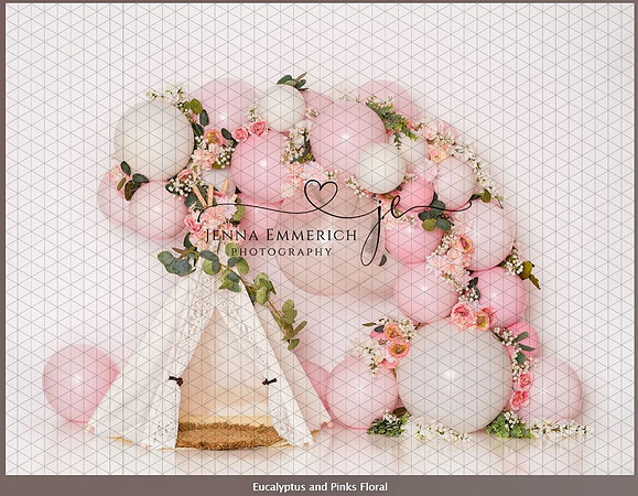 B71 Eucalyptus & Pinks Floral