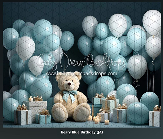 B101- Beary Blue Teddy
