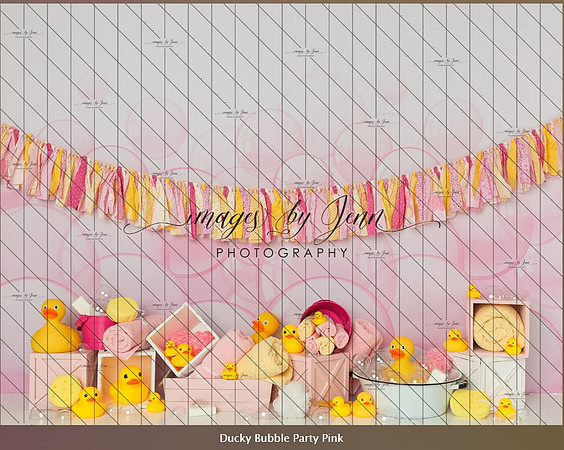 B104- Ducky Bubble Party Pink